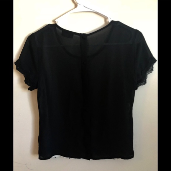 Chiffon Lace Wet Seal blouse - Picture 7 of 8